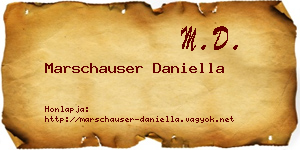 Marschauser Daniella névjegykártya